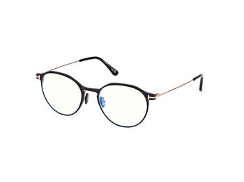 Das Bild zeigt die Korrektionsbrille FT5866-B 002 von der Marke Tom Ford in schwarz/rose gold.