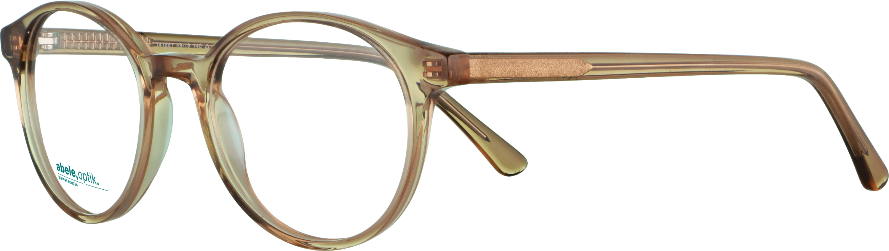 Das Bild zeigt die Korrektionsbrille 141881 von der Marke Abele Optik in nude.
