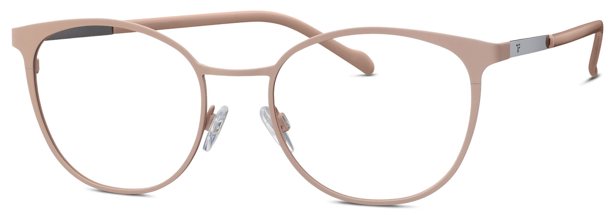 Das Bild zeigt die Korrektionsbrille 826025 60 von der Marke Titanflex in Beige.