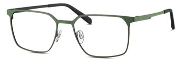 Das Bild zeigt die Freigeist Brille 862068 in Grün leicht seitlich.