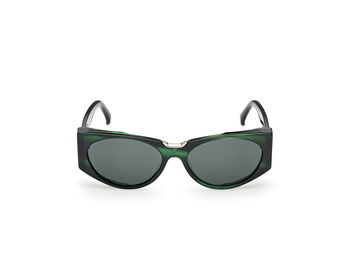 Das Bild zeigt die Sonnenbrille MM0160 von der Marke Max Mara in Grün.