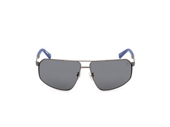 Das Bild zeigt die Sonnenbrille TB9341-H 07D von der Marke Timberland in grau/blau.