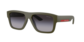 Auf diesem Bild sehen Sie die Sonnenbrille 0PR 1520 von Prada in der Farbe Grün.
