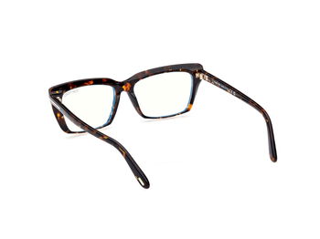 Das Bild zeigt die Korrektionsbrille FT5894-B 052 von der Marke Tom Ford in havanna.