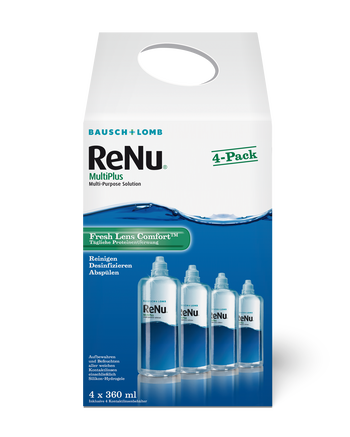 ReNu MultiPlus 4-Pack, Bausch & Lomb (4 x360 ml)