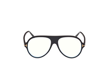 Das Bild zeigt die Korrektionsbrille FT5012-B 001 von der Marke Tom Ford in schwarz.