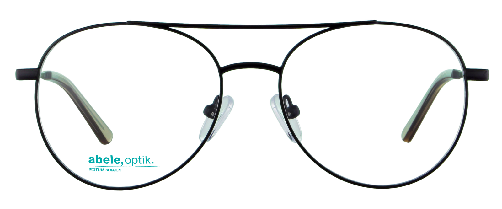 Das Bild zeigt die Korrektionsbrille 143481 von Abele Optik in schwarz matt.