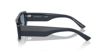 Das Bild zeigt die Sonnenbrille EA4229U 6120AM von der Marke Emporio Armani in blau/zebra.