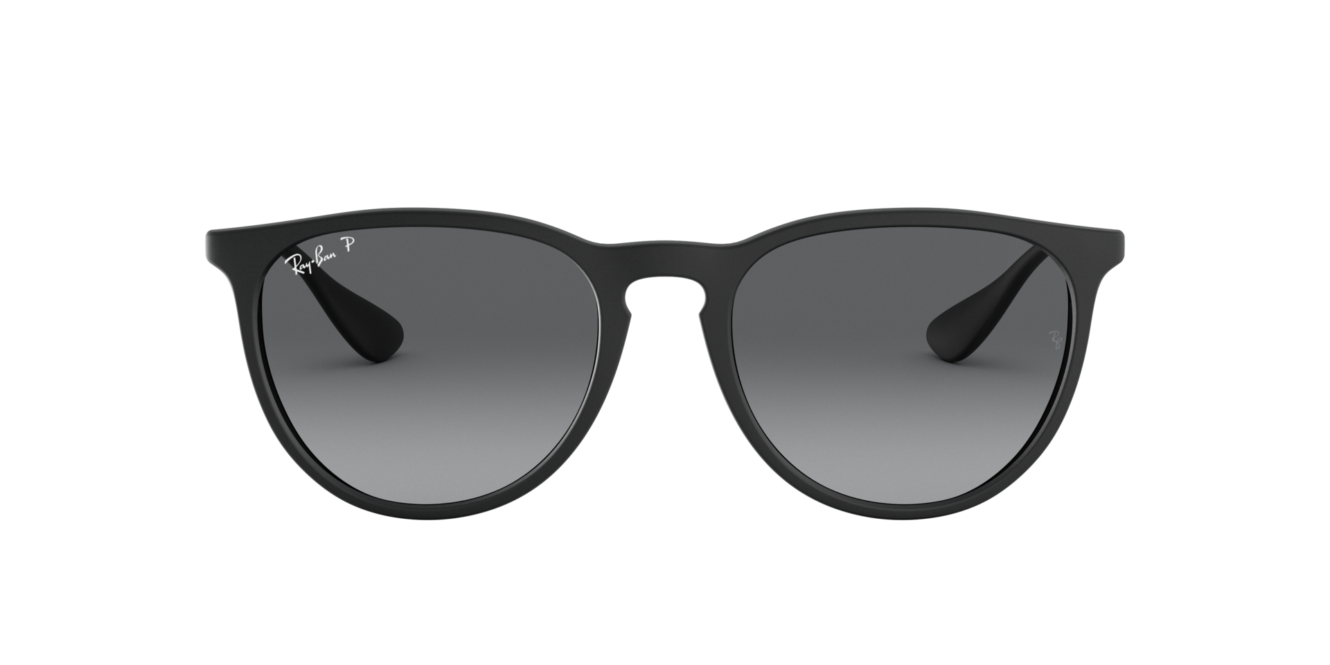 Ray Ban Sonnenbrille für Damen in Rubber Black & Rund ERIKA RB4171 622/T3 54