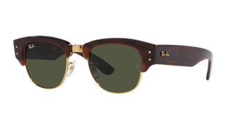 Mega Clubmaster Ray Ban Sonnenbrille Unisex in Havanna & Quadratisch RB0316S 990/31 53