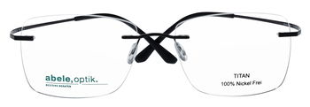 Das Bild zeigt die Titanbrille 150591 von der Marke Abele Optik in schwarz.