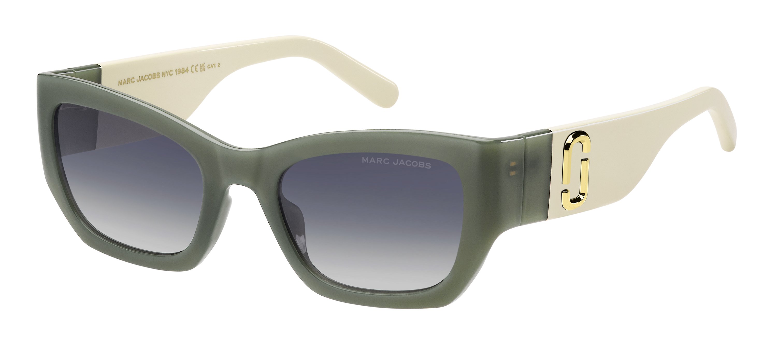 Das Bild zeigt die Sonnenbrille marc_723_s_1ED von Marc Jacobs in grün.