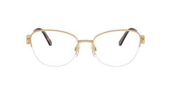 Das Bild zeigt die Korrektionsbrille RL5129 von der Marke Ralph Lauren in Hellgold.