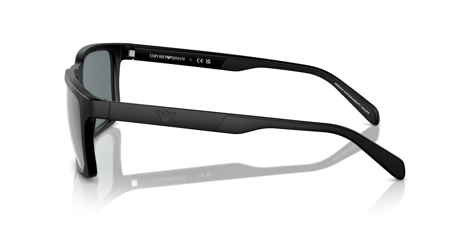 Das Bild zeigt die Sonnenbrille EA4219 50016G von der Marke Emporio Armani in Matt schwarz.