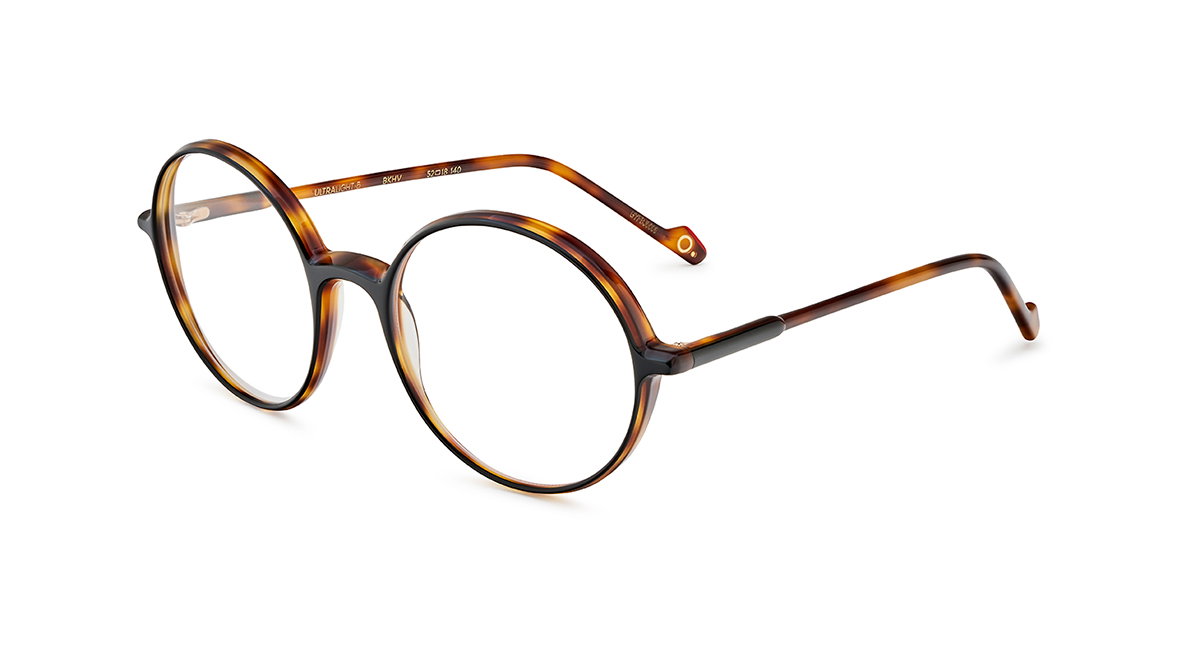 Das Bild zeigt die Korrektionsbrille LIGHT5 BKHV von der Marke Etnia Barcelona in schwarz/havanna.