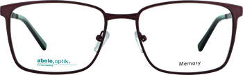 Das Bild zeigt die Korrektionsbrille 143401 von der Marke Abele Optik in rot matt.