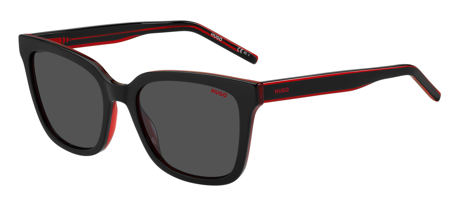 Hugo Sonnenbrille für Damen in schwarz-rot HG 1248/S OIT