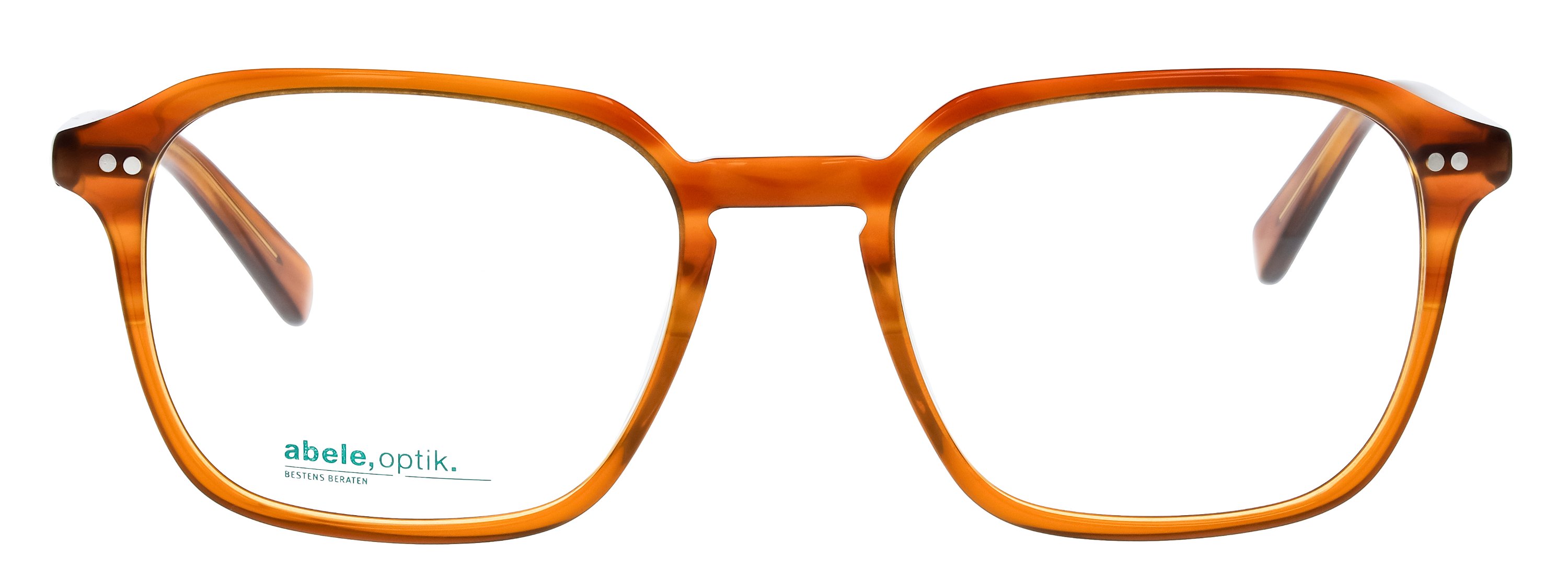 Das Bild zeigt die Korrektionsbrille 148532 von der Marke Abele Optik in karamellbraun.