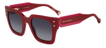 Das Bild zeigt die Sonnenbrille HER 0255/S von der Marke Carolina Herrera in Rot.