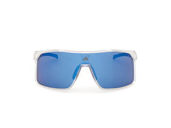 Das Bild zeigt die Adidas Sport Sonnenbrille Alkator SP0124 in kristall von vorne.