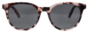 Das Bild zeigt die Sonnenbrille 721811 von der Marke Abele Optik in rosa/braun gefleckt.