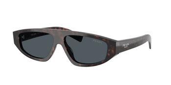 Auf diesem Bild sehen Sie die Sonnenbrille 0PR C02S von Prada in der Farbe Havanna.