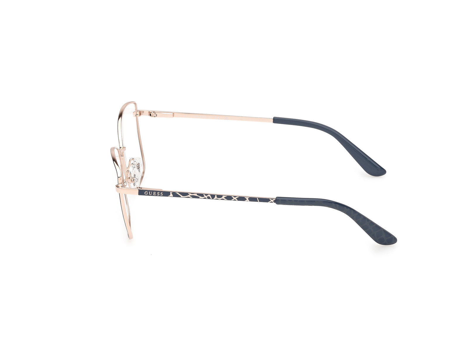 Das Bild zeigt die Korrektionsbrille GU50170 091 von der Marke Guess in Matt Blau.