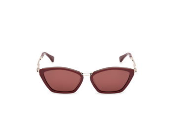 Das Bild zeigt die Sonnenbrille MM0162 von der Marke Max Mara in Bordeaux.