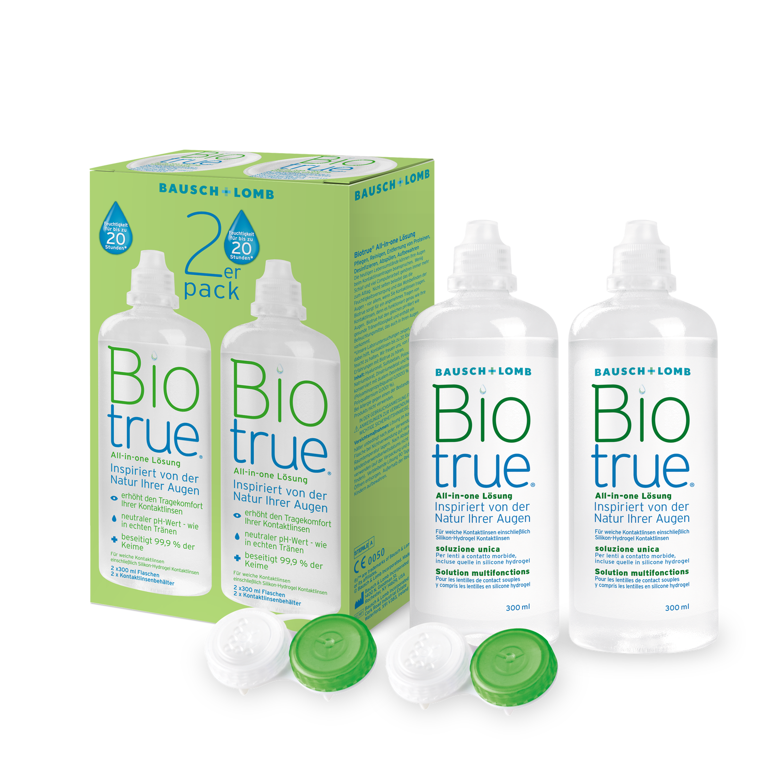 Biotrue Sparpack, Bausch & Lomb (2 x 300 ml)