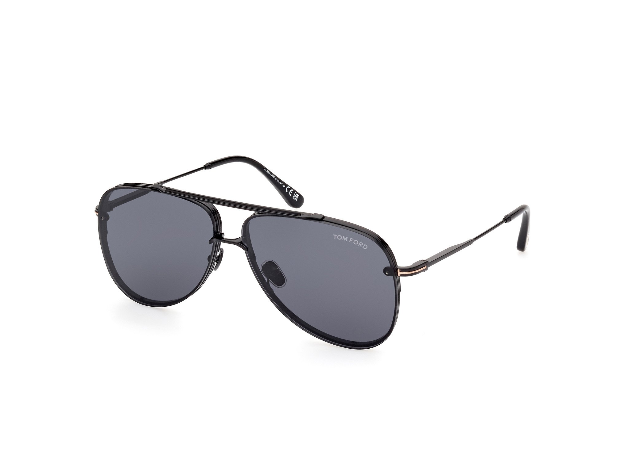  Tom Ford Sonnenbrille Leon in schwarz FT1071 01A