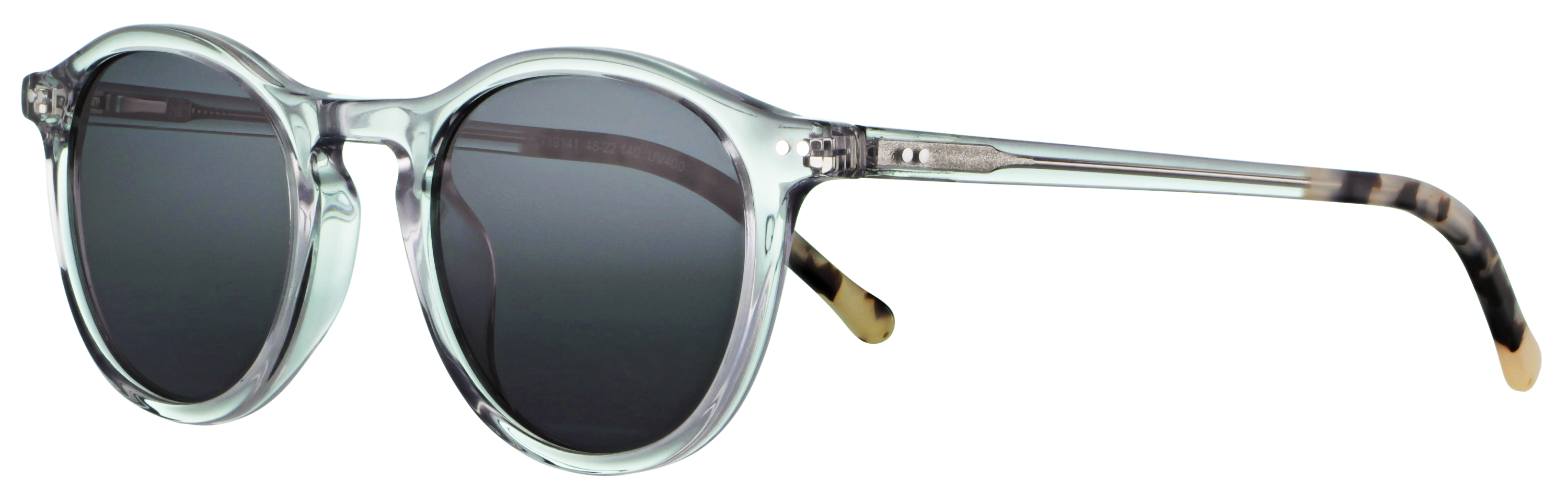 Das Bild zeigt die Sonnenbrille 719141 von der Marke Abele Optik in grau-transparent.