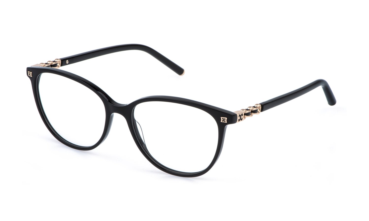zu sehen ist die Korrektionsbrille VESF90 von Escada in der Farbe Schwarz.