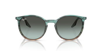 Das Bild zeigt die Sonnenbrille RB2204 1394GK von der Marke Ray-Ban in Beige & Grün gestreift.