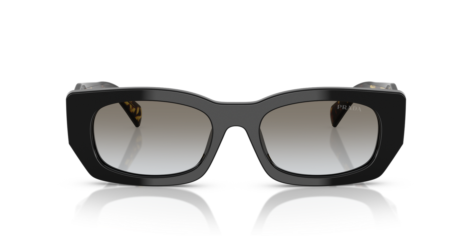 Auf diesem Bild sehen Sie die Sonnenbrille 0PR B05S von Prada in der Farbe Schwarz.