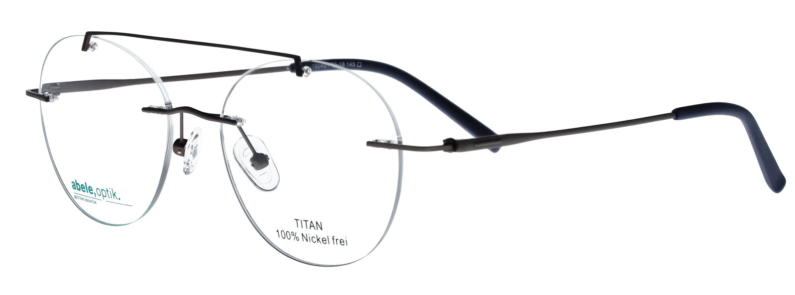 Titanbrille für Herren randlos gun 150421 