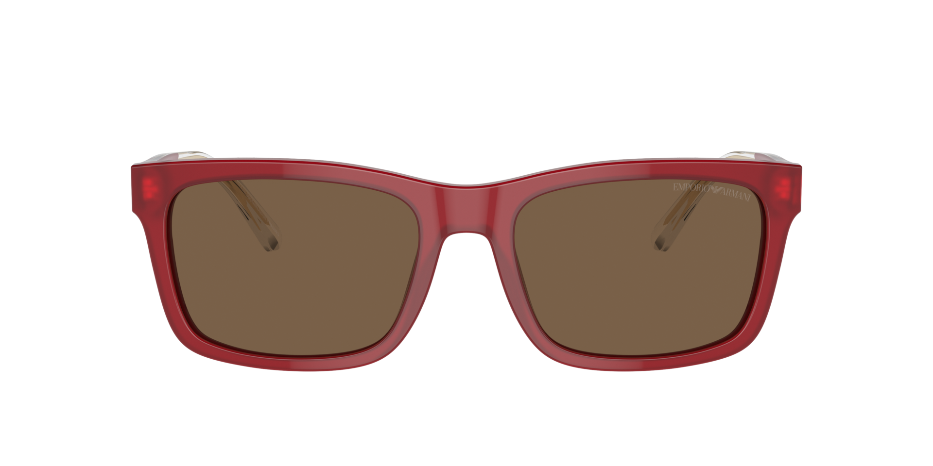 Das Bild zeigt die Sonnenbrille EA4224 609373 von der Marke Emporio Armani in rot.