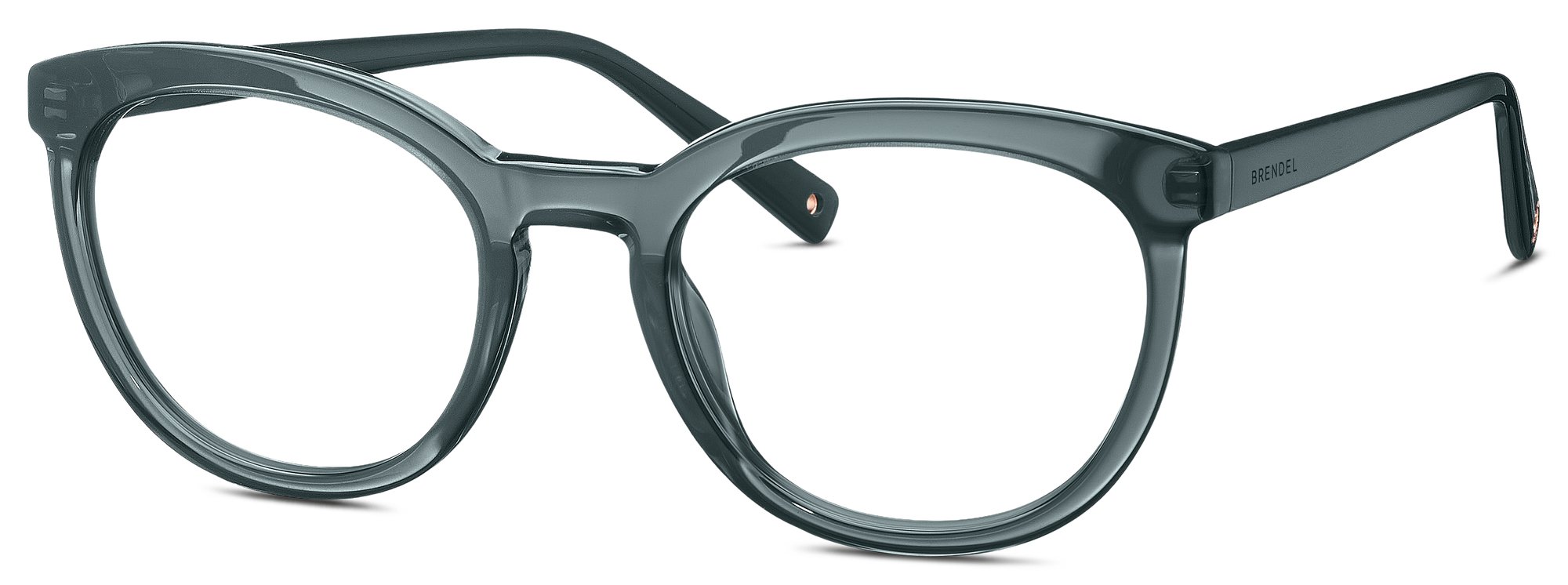 Das Bild zeigt die Korrektionsbrille 903185 30 von der Marke Brendel in grau transparent.
