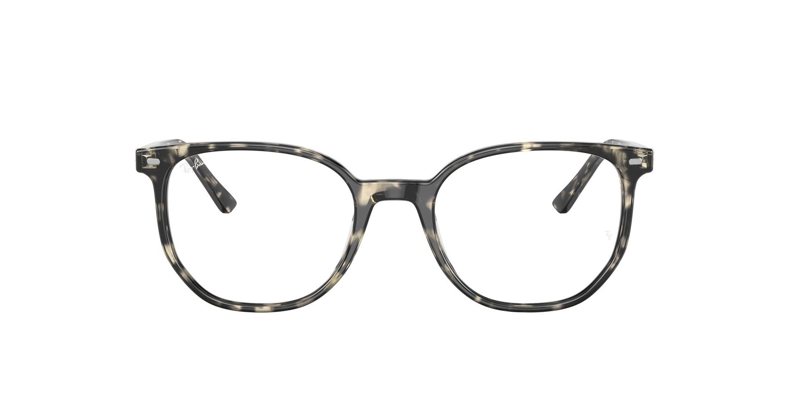 Das Bild zeigt die Korrektionsbrille RX5397 von Ray Ban in grau gemustert von vorne.