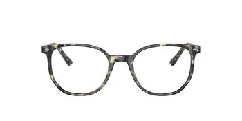 Das Bild zeigt die Korrektionsbrille RX5397 von Ray Ban in grau gemustert von vorne.