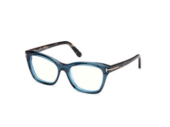 Tom Ford Brille für Damen in Türkis/Havanna FT5909-B 092