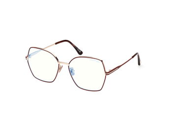 Das Bild zeigt die Korrektionsbrille FT5876-B 028 von der Marke Tom Ford in rose gold.