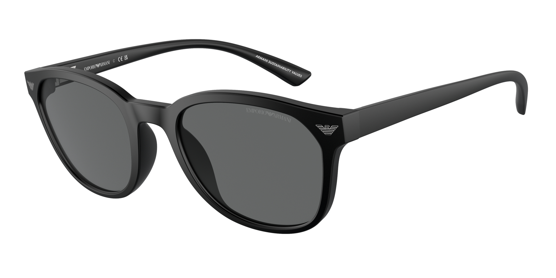 Das Bild zeigt die Sonnenbrille EA4225U 500187 von der Marke Emporio Armani in schwarz.