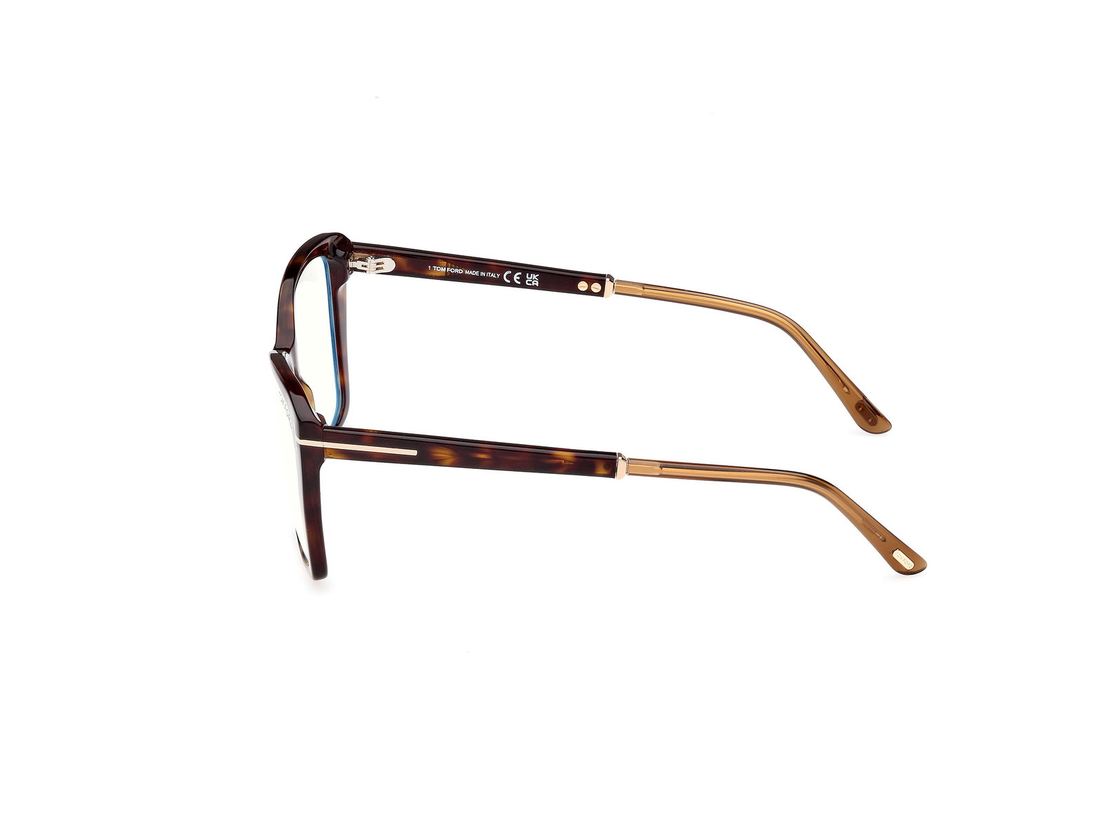 Das Bild zeigt die Korrektionsbrille FT5893-B 052 von der Marke Tom Ford in havanna.