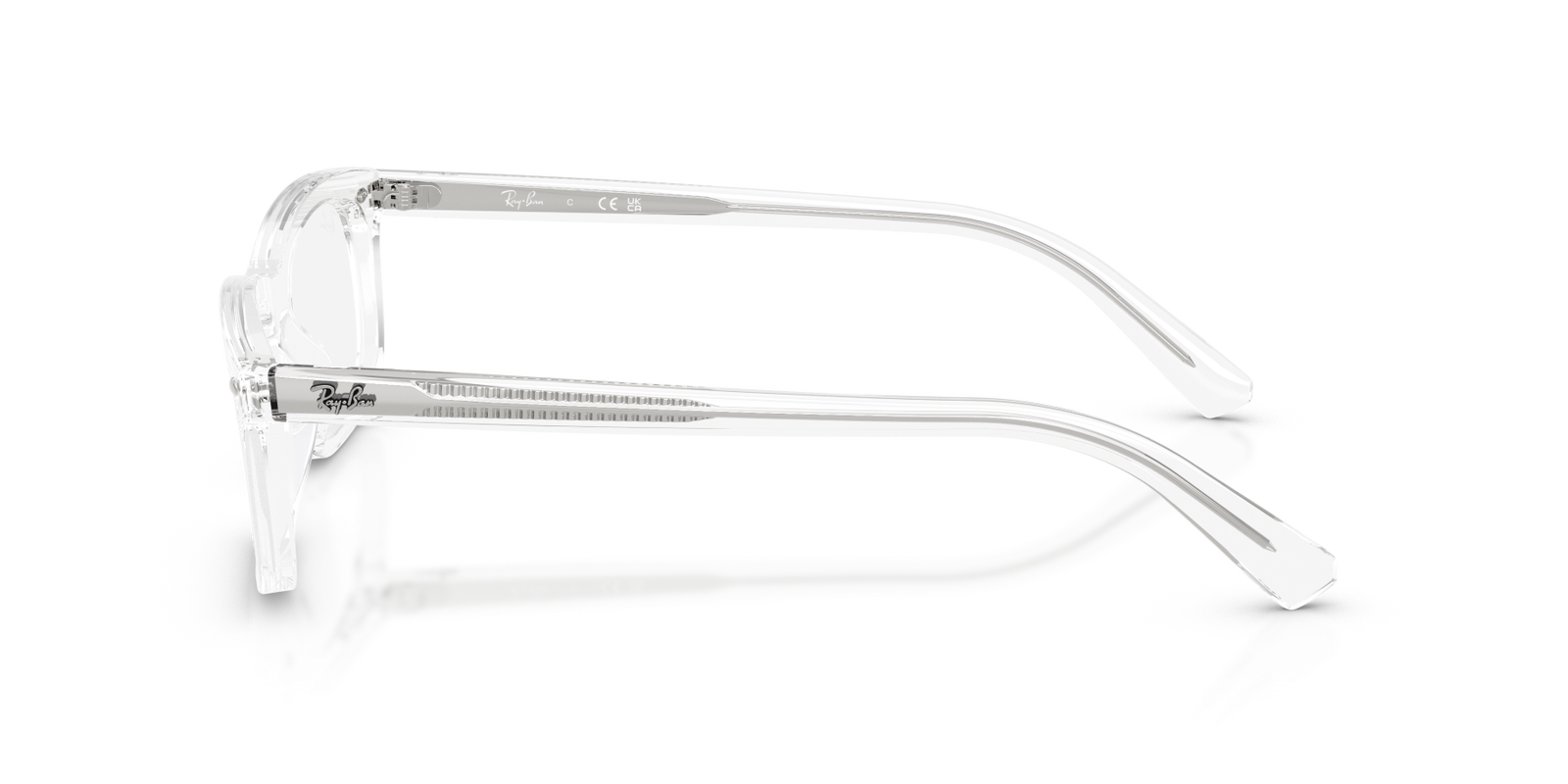 Auf diesem Bild sehen Sie die Korrektionsbrille 0RX5450 von Ray Ban in der Farbe Transparent.
