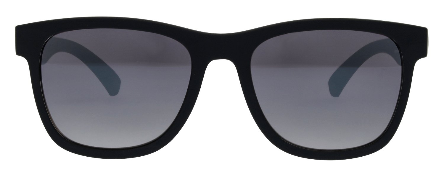 abele optik Sonnenbrille für Herren in schwarz matt mit verspiegelten  Gläsern 720371