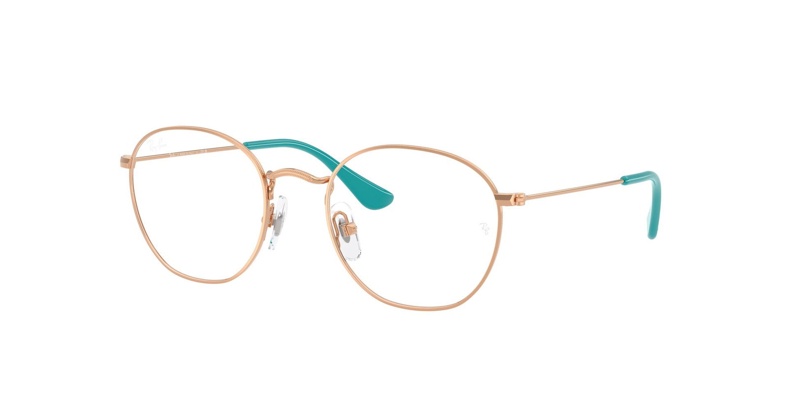 zu sehen ist die Korrektionsbrille RB9572V von Ray Ban für Kinder in der Farbe Gold.