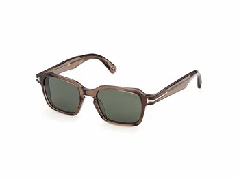 Tom Ford Sonnenbrille Ezra-02 in glänzend hellbraun FT135945N 50