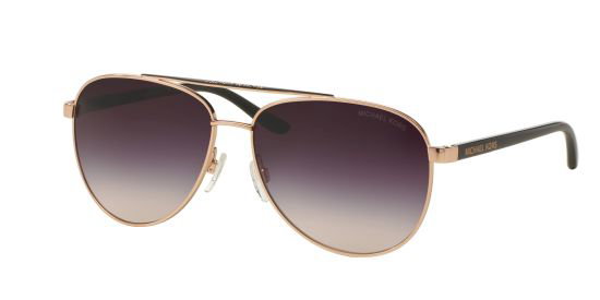 Das Bild zeigt die Sonnenbrille MK5007 109936 von der Marke Michael Kors in rose gold / schwarz.