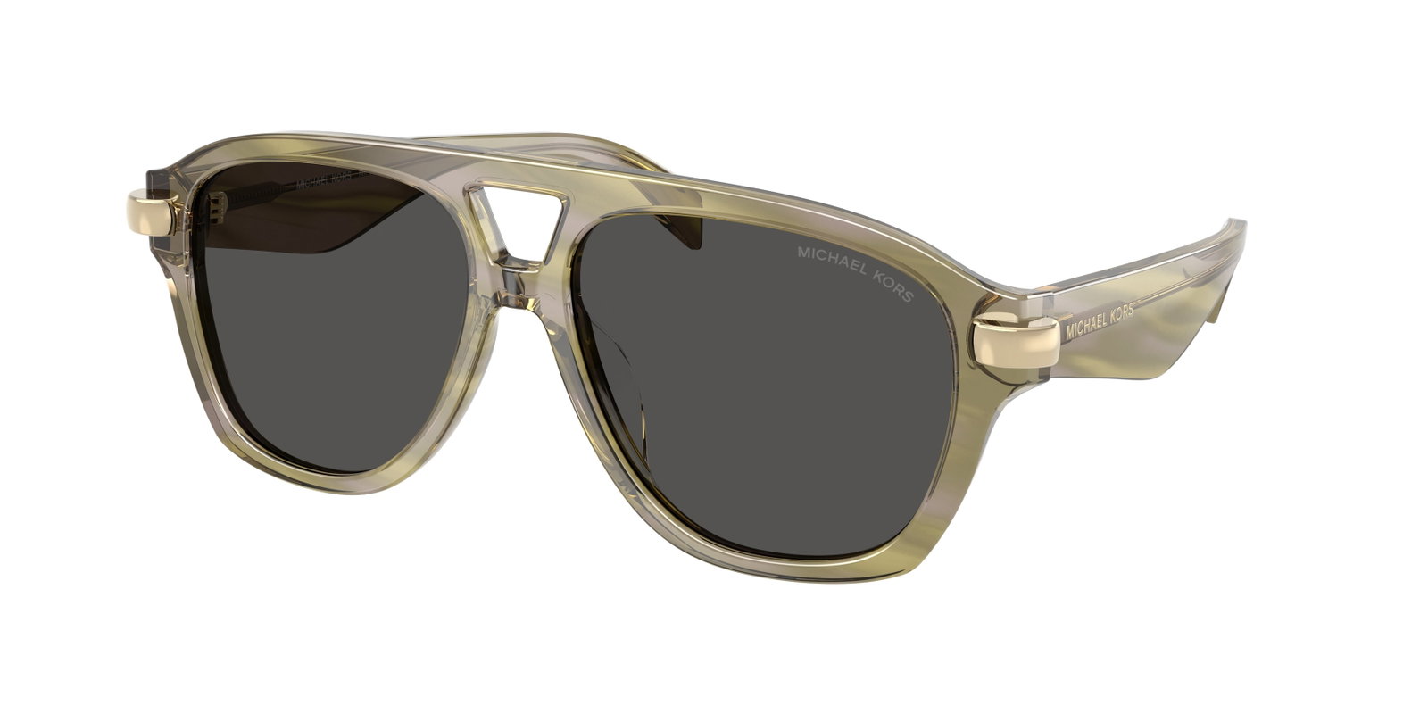 zu sehen ist die Sonnenbrille MK2277U von Michael Kors in der Farbe Grün.