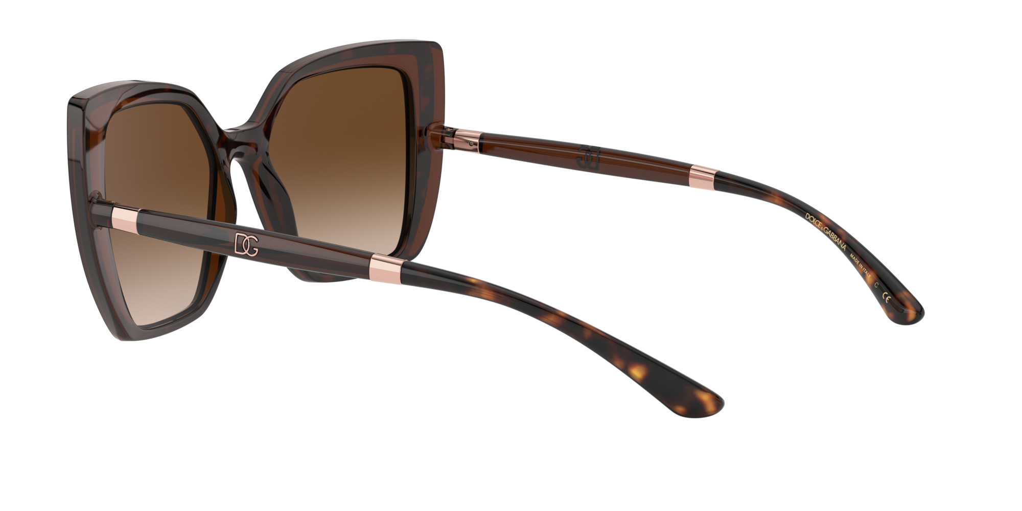 Dolce & Gabbana Sonnenbrille in Braun transparent DG6138 318513 55